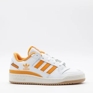 Adidas Originals Men's Forum Low Top Comfort CL Shoes White/Orange Size 7 - Picture 1 of 10