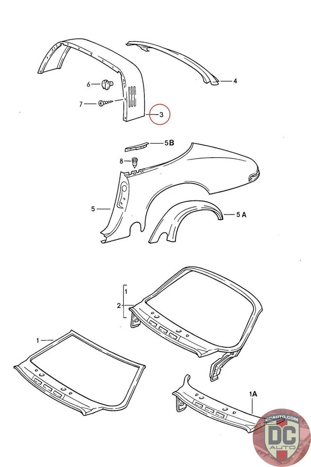 Cubierta de barra Porsche 911 Targa 1974-1989 91156504348 Foto 1 de 1