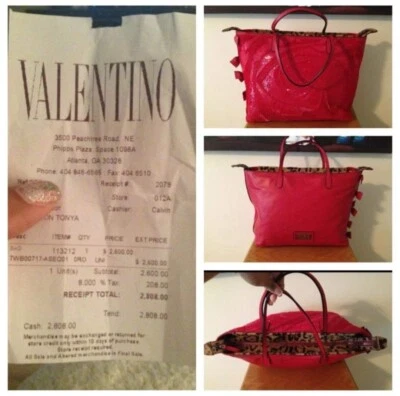 Bolso de Mano Valentino Garavani Rosa Lentejuelas Alta Costura Foto 1 de 4