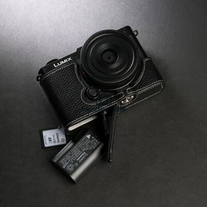 Leather Half Case For Panasonic LUMIX S9 Camera Retro Cover Insert TP Handmade - Picture 1 of 29