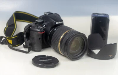 Nikon D5100 Digital SLR Camera - Black + Tamron 18-270mm Di II Lens + Charger - Image 1 of 4