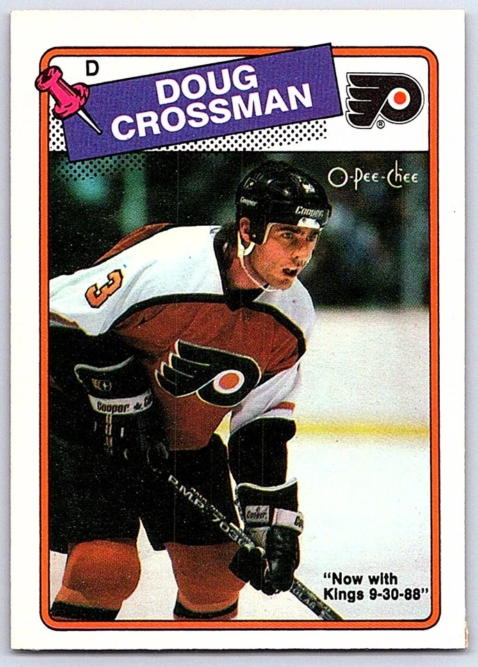 1988-89 O-Pee-Chee Doug Crossman Los Angeles Kings #197 - Image 1 of 2