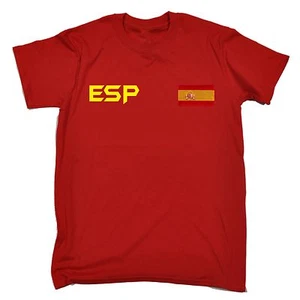 Spain Flag T-SHIRT Espana Spanish Sport Football Soccer Funny birthday gift - Picture 1 of 3