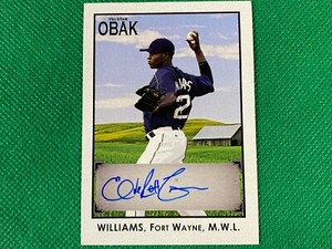 2010 TRISTAR Obak Autographs Black #A44 Everett Williams 48/50 San Diego Padres