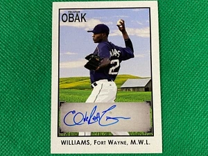 2010 TRISTAR Obak Autographs Black #A44 Everett Williams 48/50 San Diego Padres - Picture 1 of 1