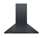 Cookology CH600BK/A 60cm Black Chimney Cooker Hood, Wall Mounted Extractor Fan