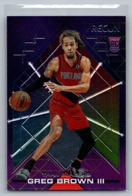 2021 Panini Recon #227 Greg Brown RC Near mint or better - Image 1 of 2