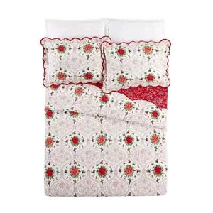 Brand New Pioneer Woman Cheerful Toile Full/Queen Quilt 3PC Set - Picture 1 of 8