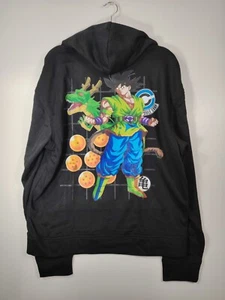 Dragon Ball Son Goku Affee Rey Vegeta Hombre Sudadera con Capucha Negra XXL - Imagen 1 de 7