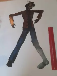 Halloween Jointed Diecut Die Cut Out Male Zombie (24 inches in height) - Imagen 1 de 8