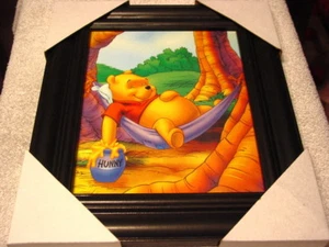 IMAGEN ENMARCADA MDF DE WINNIE THE POOH 11X13 (MARCO DE COLOR NEGRO) - Imagen 1 de 2