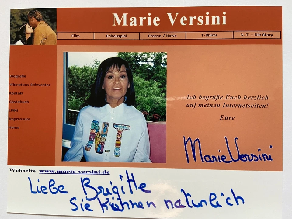 Marie Versini signiert Winnetou Foto Signatur Unterschrift Autogramm Signed - Bild 1 von 1
