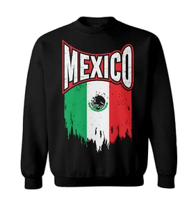 Mexico Torn Flag - Mexican Strong Proud Pride Toddler Crewneck Sweater - Picture 1 of 8