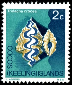 Cocos Keeling Islands 1969 2c Clam MNH - SG 9 - Picture 1 of 1