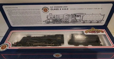 Bachmann 31-105 BR Class 4 75078 Black Loco & tender- Tested & Boxed - Image 1 of 4