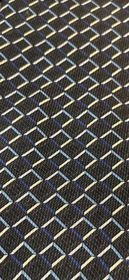 NAUTICA 100% WOVEN SILK BROWN, BLUE & GOLD MENS TIE - Image 1 of 4