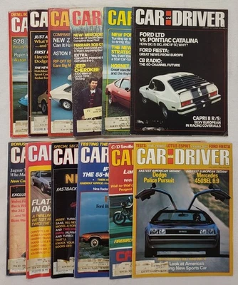 Car And Driver Magazine 1977 Full Year Lot Set Of 12 Very Good-Good Condition Foto 1 de 4