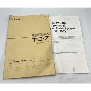 Roland TD-7 Electronic Percussion Drum Sound Module MANUAL ONLY Instructions - Picture 1 of 10