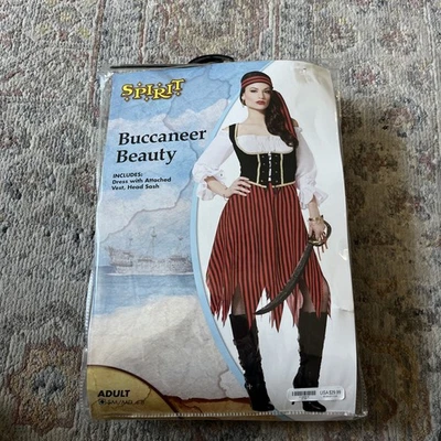 Spirit Halloween Bucaneer Beauty Halloween Costume Adult Brand New in Package - Image 1 of 4