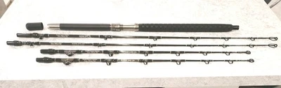 Travel Fishing Rod Set By Coastal Custom Classics.  4 Rod Heads & 1 Rod Butt - Image 1 of 4