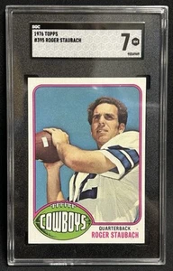 1976 Topps Roger Staubach Cowboys SGC 7 #395 NR - Bild 1 von 3