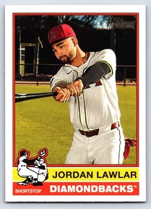 Carte de baseball Jordan Lawlar 2025 Topps Heritage #26 Arizona Diamondbacks - Photo 1/2