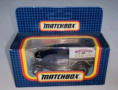 Matchbox Oldtimer Ford Modell A SPEED SHOP MB-38 OVP 1987 Made in Macau Laster - Bild 1 von 4