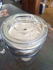 Vtg Clear Glass Pyrex Perculator Made In USA - Picture 1 of 6