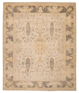 Traditional Hand-knotted Carpet 7'11" x 9'4" Wool Area Rug - Picture 1 of 9