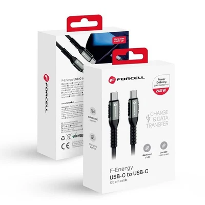 Forcell C263 Cavo Dati Ricarica Usb-c 240w 1.2m Per  Xiaomi Redmi Note 13r Pro - Immagine 1 di 4