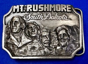 Mount Rushmore South Dakota Siskiyou F-36 Vintage 1980's Belt Buckle - Picture 1 of 24