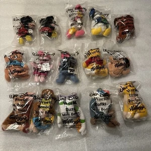 2001 Kelloggs Walt Disney World Mini Bean Pooh Mickey Donald Toy Story Lion King - Picture 1 of 11