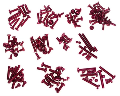 Schraubensatz alu rot 1/16 Mini Inferno Half8 Tuning Ersatzteil Kyosho IHW-08R - Bild 1 von 2