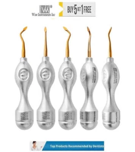 Wise Dental Surgical Spade Elevator Pack of 5, Titanium Nitride Points, Fully Au - Picture 1 of 6