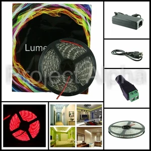 New DIY Projects 300 LEDs Strip 5M SMD 5050 DC+12V 5A Power Kit - USA Seller - Picture 1 of 7