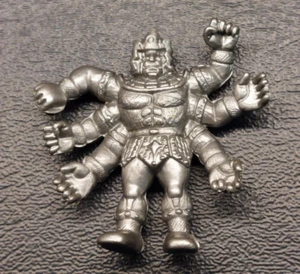 Vintage Exogini M.U.S.C.L.E. Muscle Men Kinnikuman Figur - Metallic Silber 32 - Bild 1 von 2