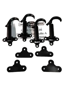 1928 - 1929 Ford Model A 4 Hood Latches A-16750-ABK With Pads - Picture 1 of 4