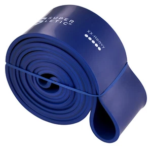 Banda de resistencia resistencia fitness entrenamiento entrenamiento látex XX-Heavy 28-80kg azul - Imagen 1 de 7