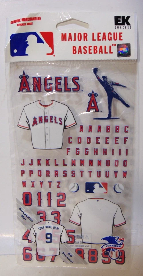 Calcomanías adhesivas de los Angeles Angels letra 80 coche camión con licencia de Los Ángeles desmontables MLB Foto 1 de 4