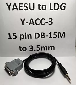 Cable LDG Y-ACC-3, radio Yaesu 15 pines a LDG ¡DEBE LEER ANUNCIO! Hecho por Hamgadgets - Imagen 1 de 1