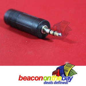 2x 3.5mm male to 6.35mm female Stereo Adapter Plug Jack 1/4" Speaker Converter - Picture 1 of 3