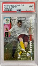 2006 PANINI WORLD CUP GERMANY WAYNE ROONEY #98 1ST WC CARD ROOKIE PSA 9 MINT