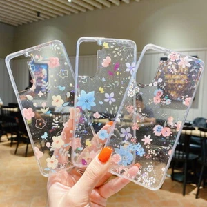 Cute Flower For Samsung S24 S23 S22 S21 FE A55 A15 A54 A52 Clear Soft Case Cover - Picture 1 of 22