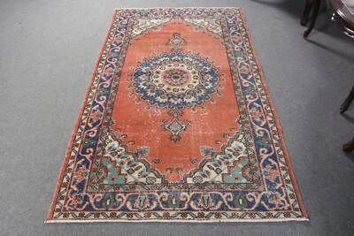 3.8x6.6 ft Area Rug, Vintage Rugs, Anatolian Rugs, Floor Rugs, Turkish Rugs - Image 1 of 4