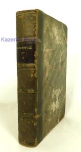 Antique Leather Book Walter Scott Waverley Woodstock 1832 Vol 1 Waverley XL - Foto 1 di 15