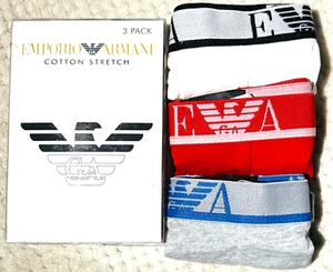 Men's (EA) Emporio Armani 3 Pack Boxer shorts - Picture 1 of 4