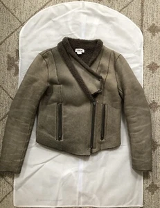 Helmut Lang Khaki Shearling Jacket Small - Picture 1 of 11