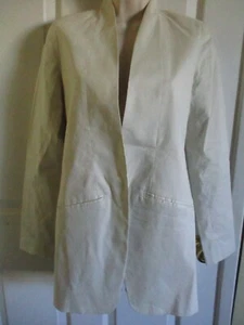 SZ 4P Eileen Fisher Polished Ramie Stretch Long Blazer - Picture 1 of 4