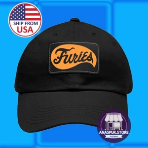 Baseball Furies The Warriors Retro Movie Black Dad Hat with Leather Patch - Picture 1 of 2