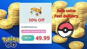 Pokemon Go Pokecoins Günstig - 15500 Halber Preis als Pokemon Store - Schnell & Sicher. - Bild 1 von 4